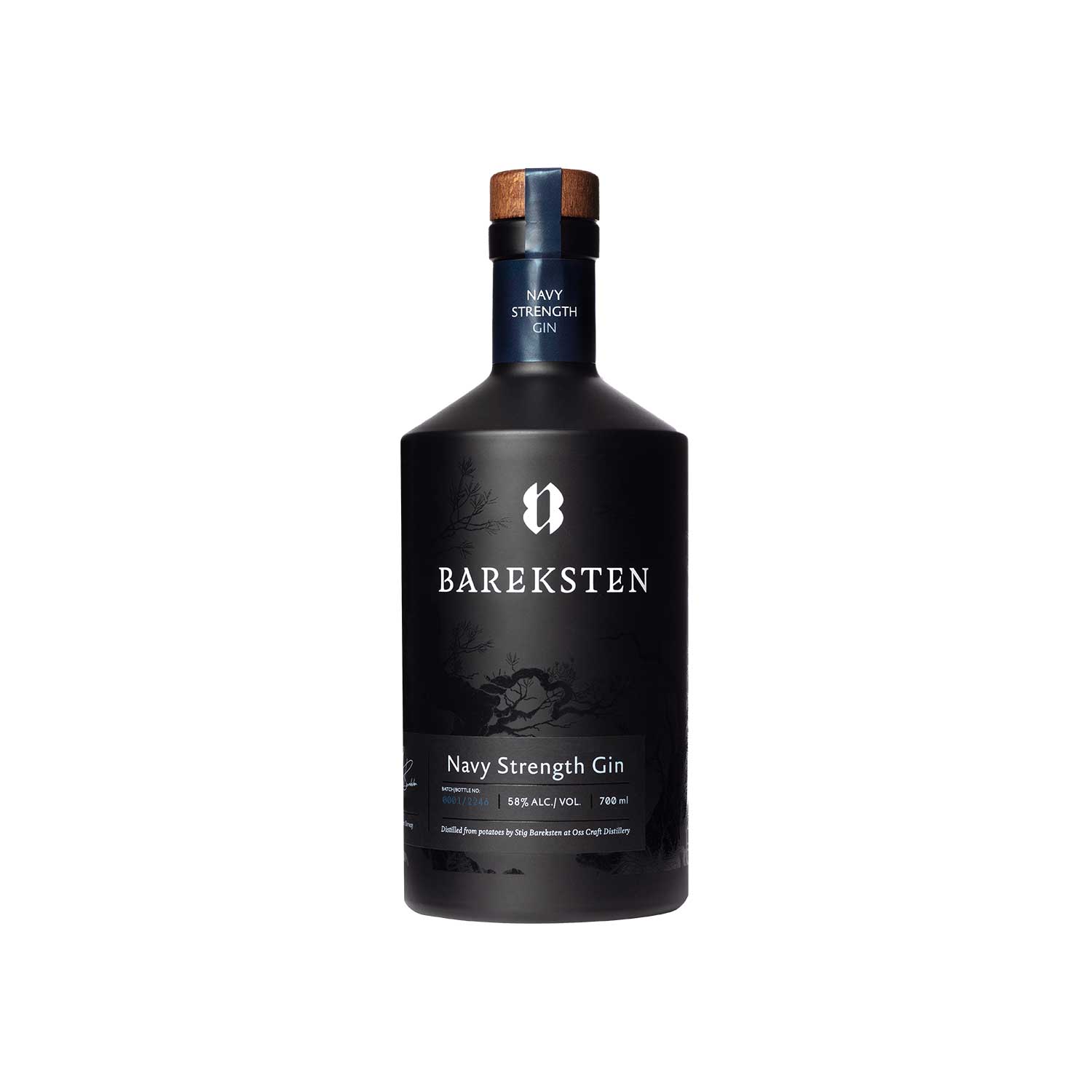 Bareksten Navy Strength Gin Bottle