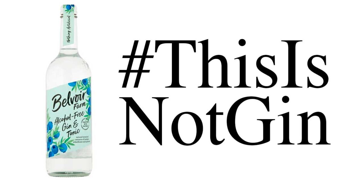 Belvoir’s alcohol-free product which is not gin