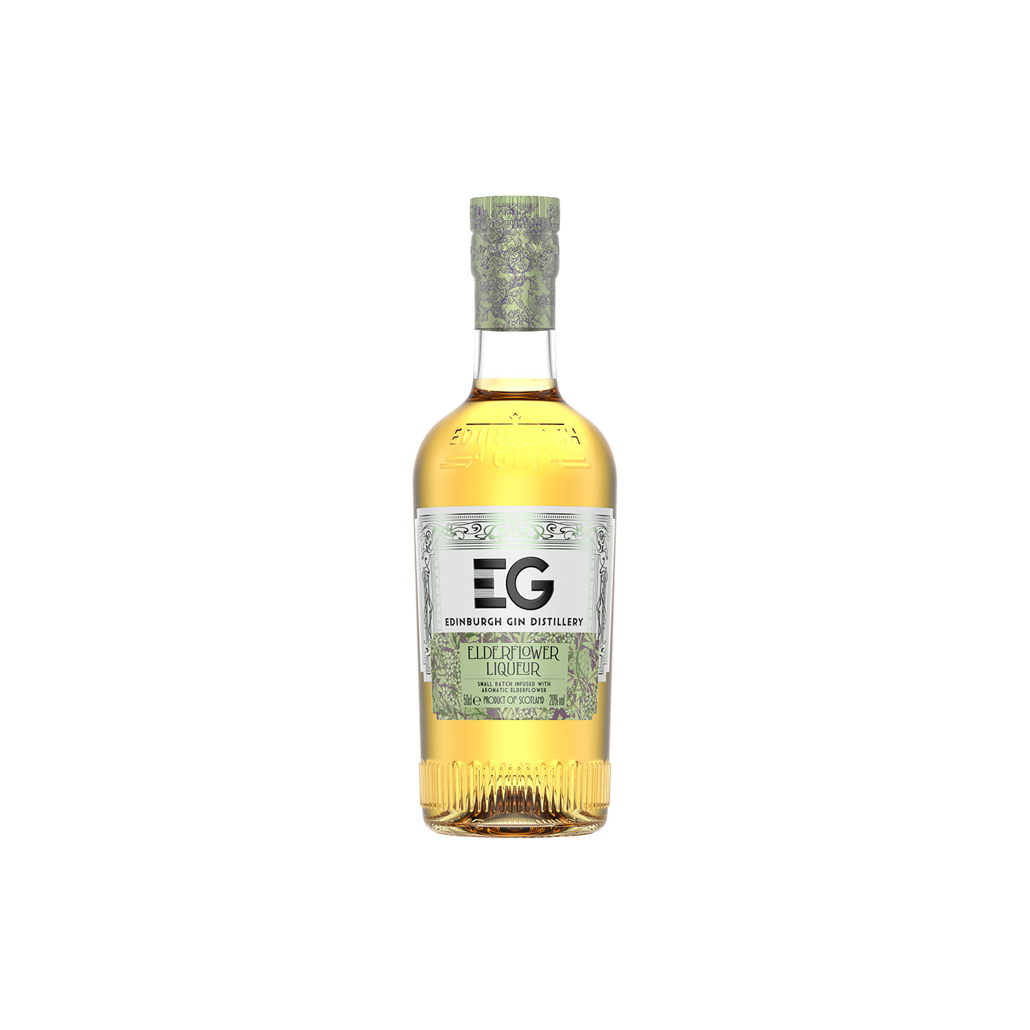 Edinburgh gin elderflower liqueur bottle