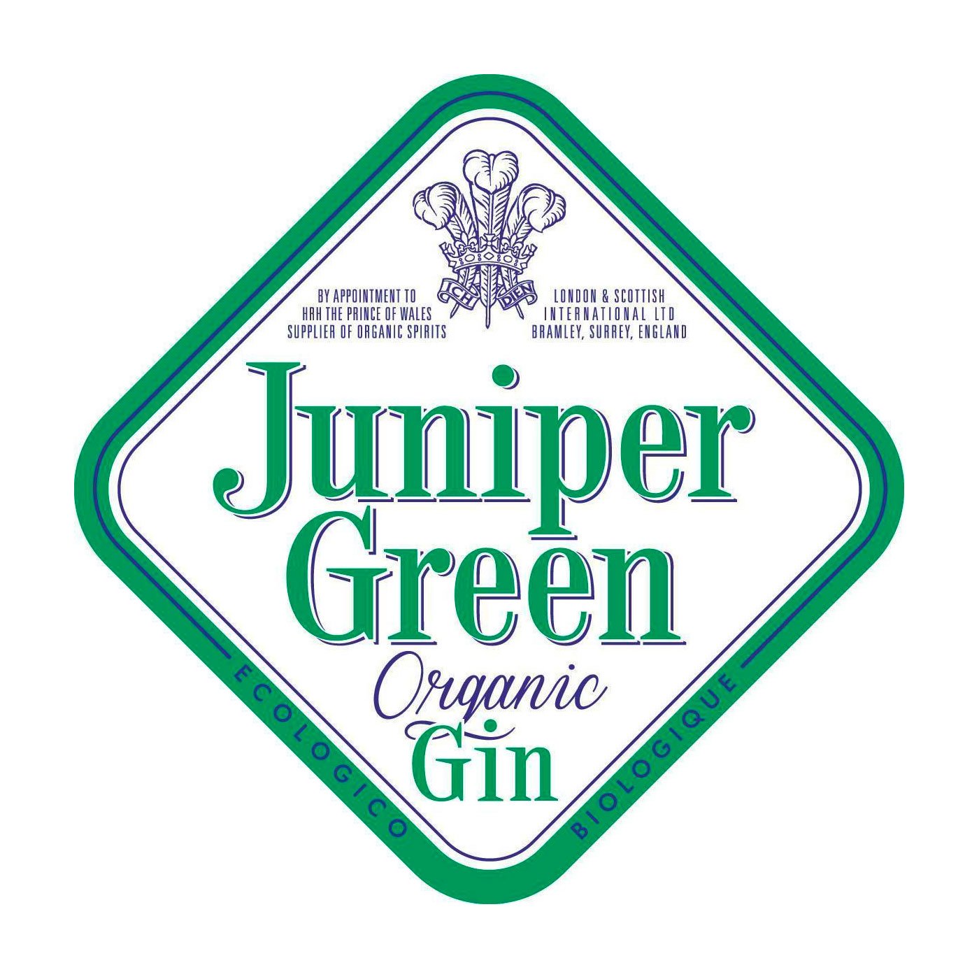 Juniper Green Organic Gin from London & Scottish International