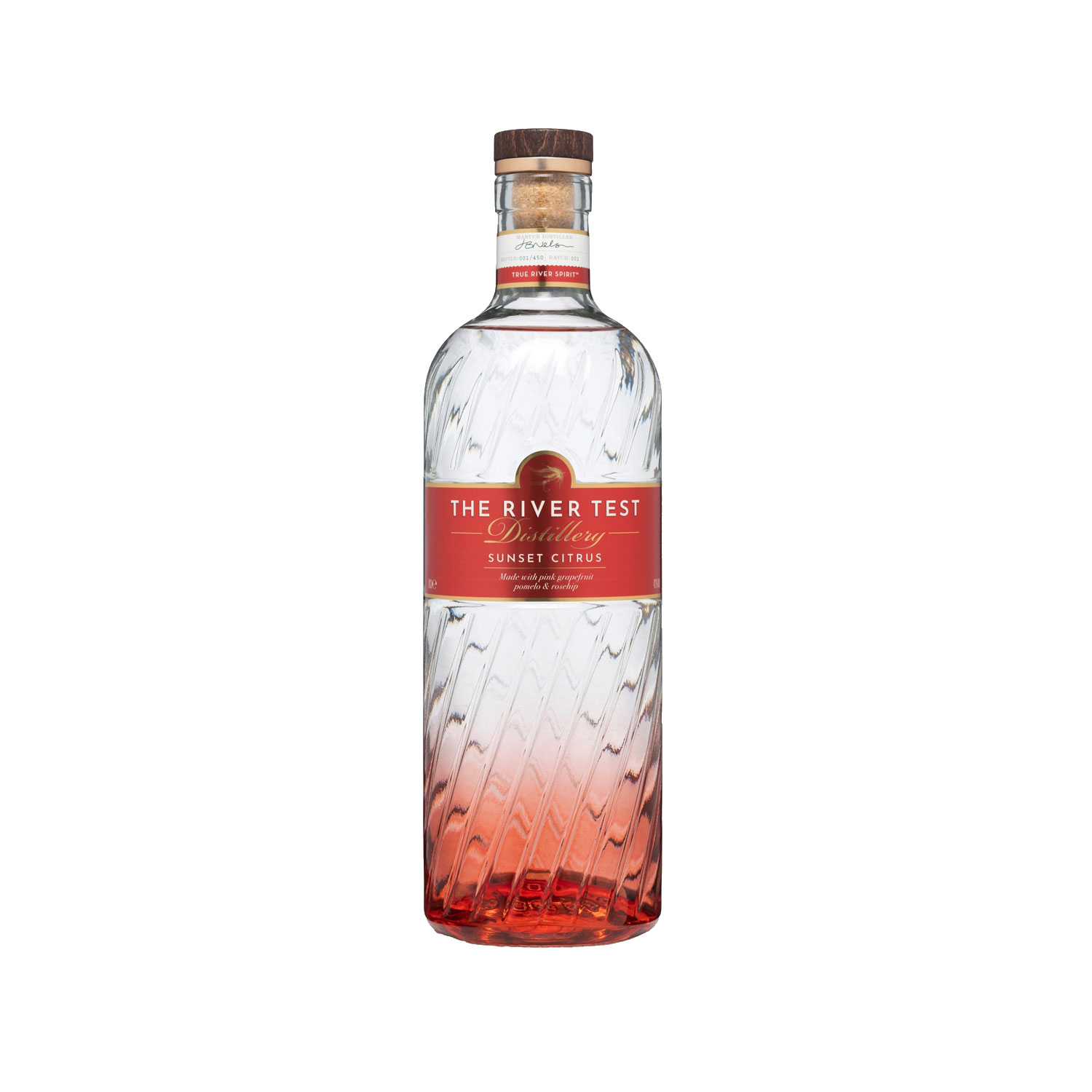 River Test Distillery's Sunset Citrus Gin Bottle
