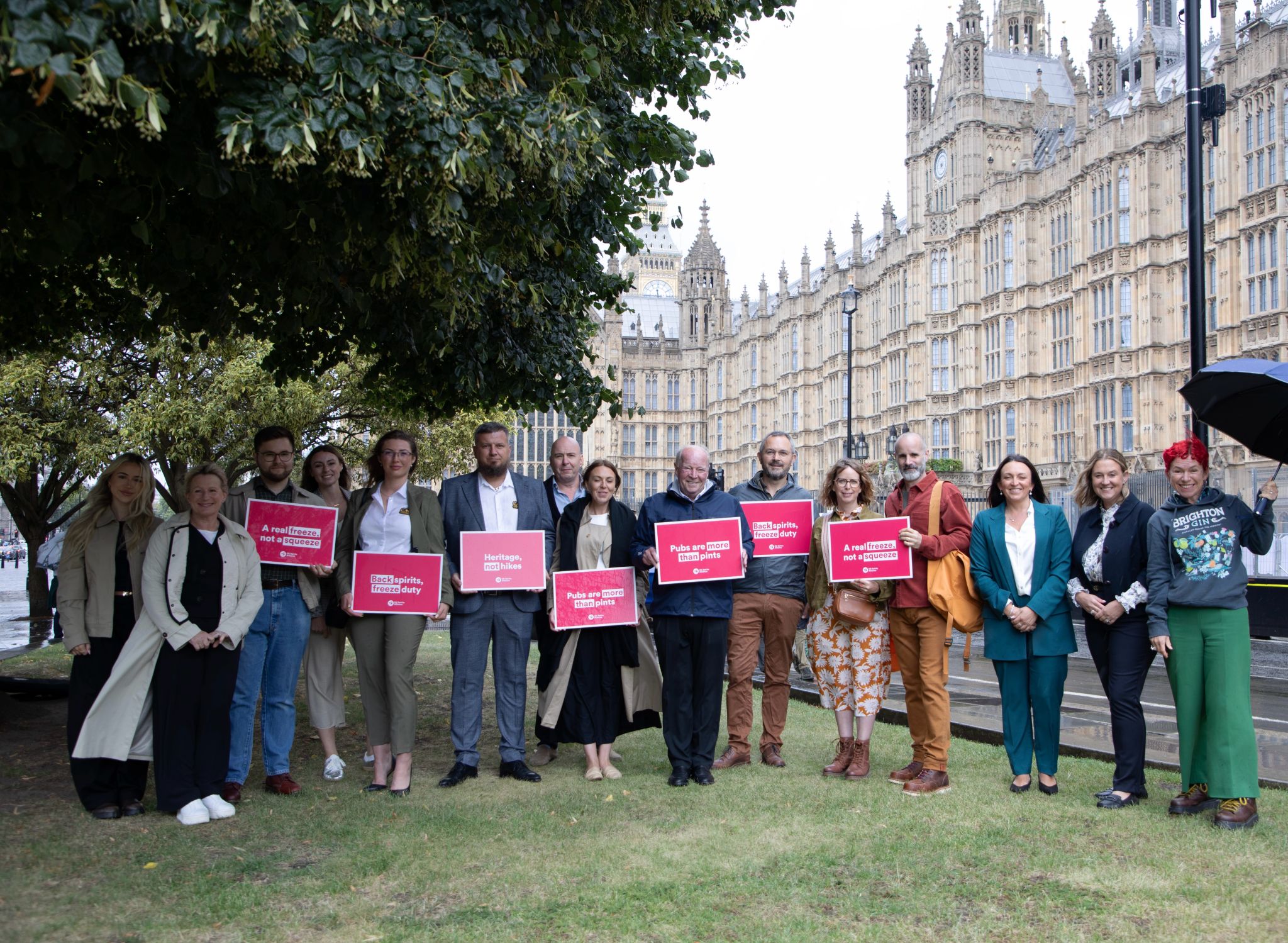 Distillers visit Westminster to demand real costs freeze in Budget