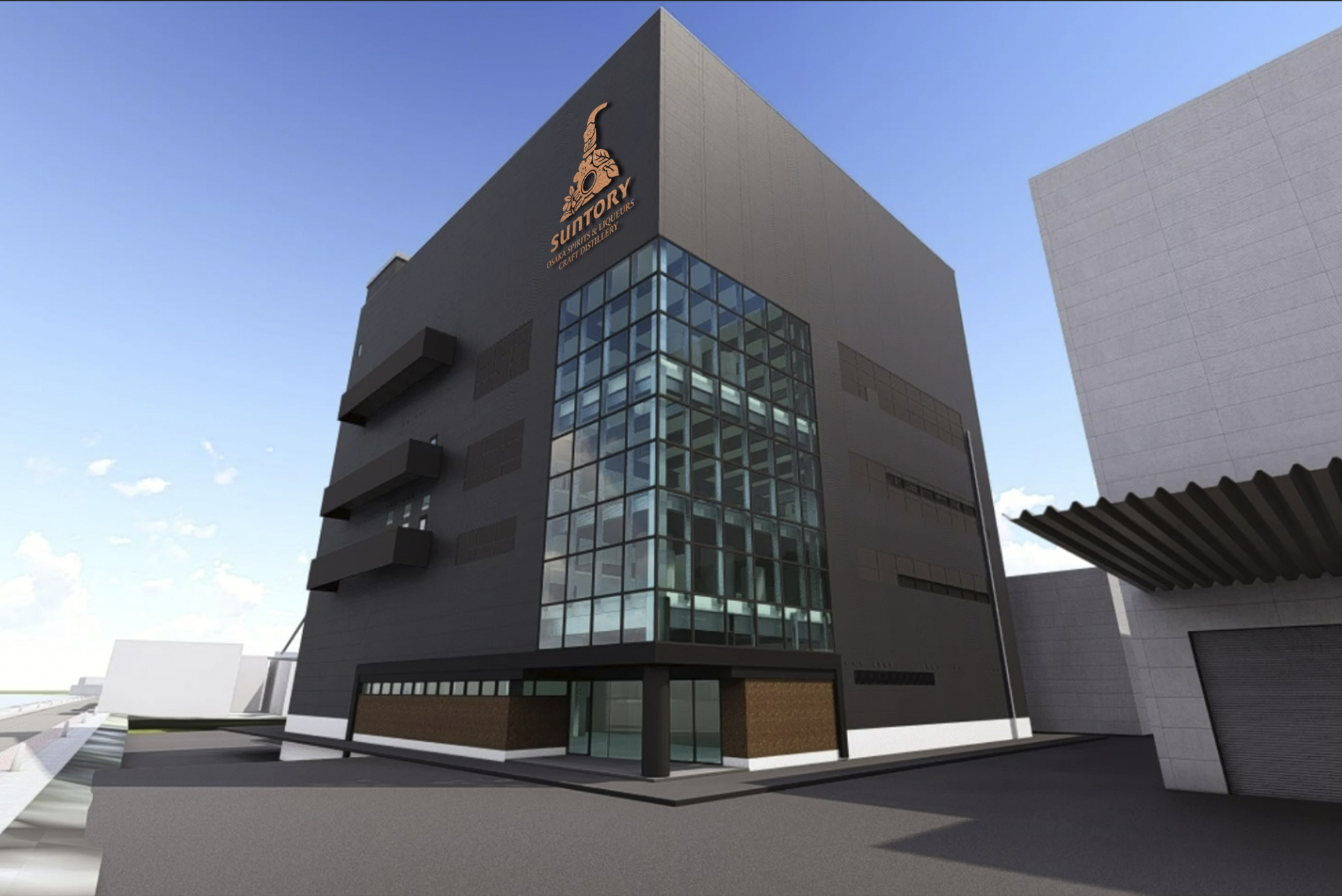 The New Distillery planned by Suntory for Osaka - opening in 2026